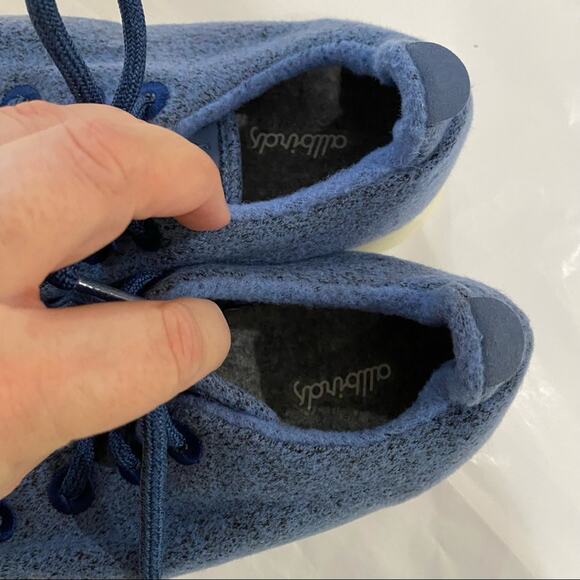 Allbirds Sneakers Womens SIze 10 Wool Runners Blue EUC - Picture 6 of 7